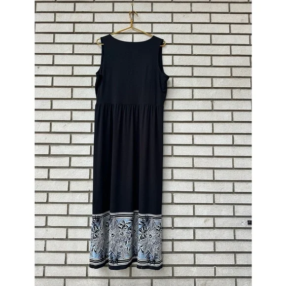 black and blue dress costume Celine Blue Striped Floral Corset Maxi Dress, M